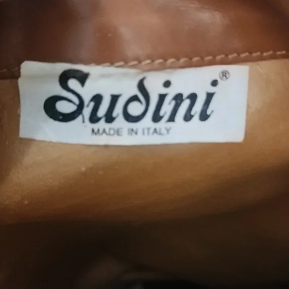 Elegant Brown Leather Knee-High Boots.made In Itali.7 W. - Picture 11 of 12